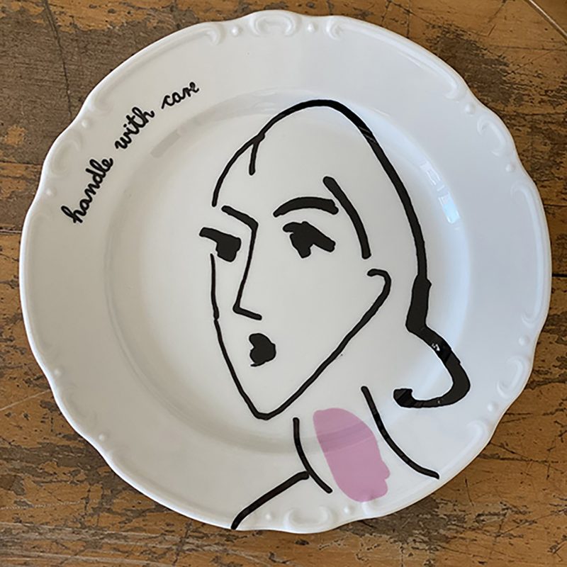 Homage to Matisse-Handle with care plate