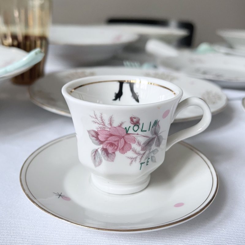 "volim te" Espreso šoljica