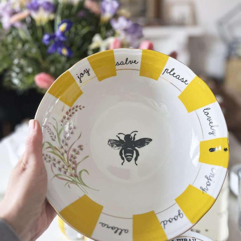 Činija za salatu zuta