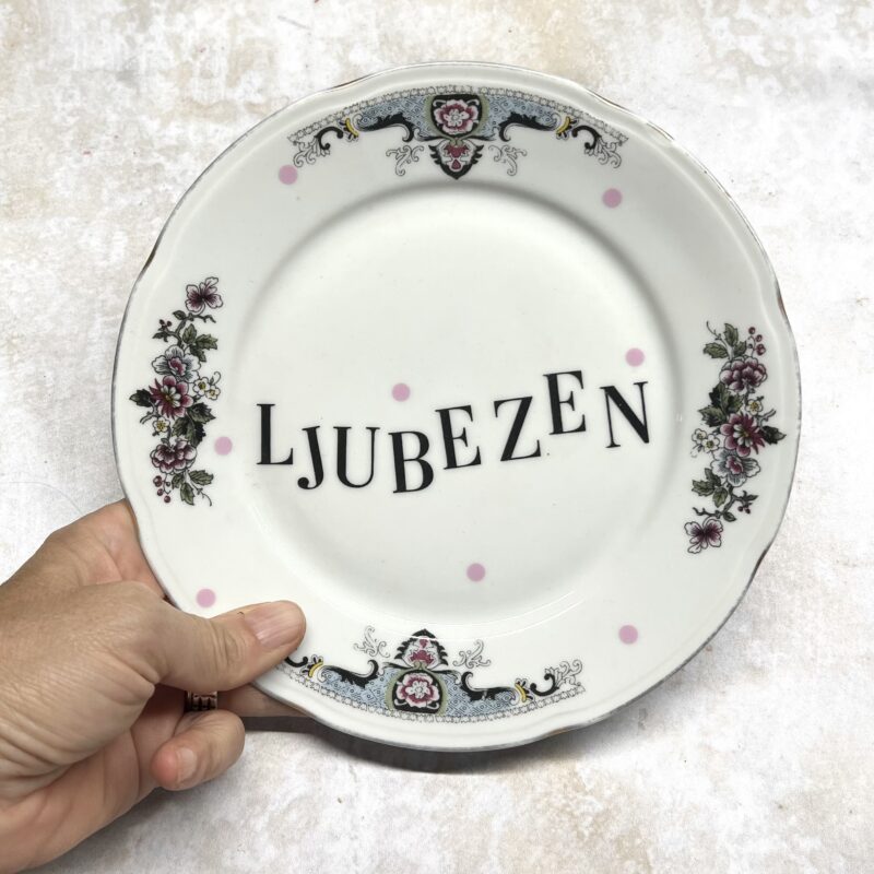 ljubezen dezertni tanjir