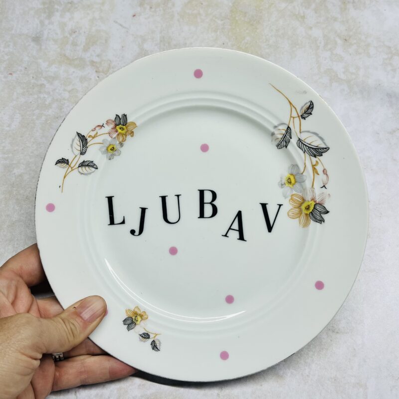 ljubav tanjir